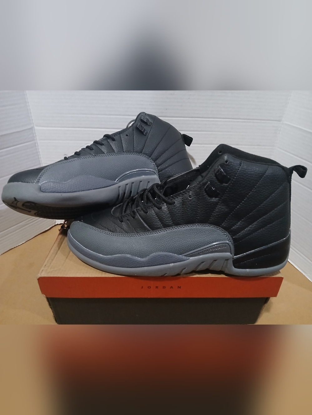 Retro 12 Men's Basketball Shoes - Black/Grey